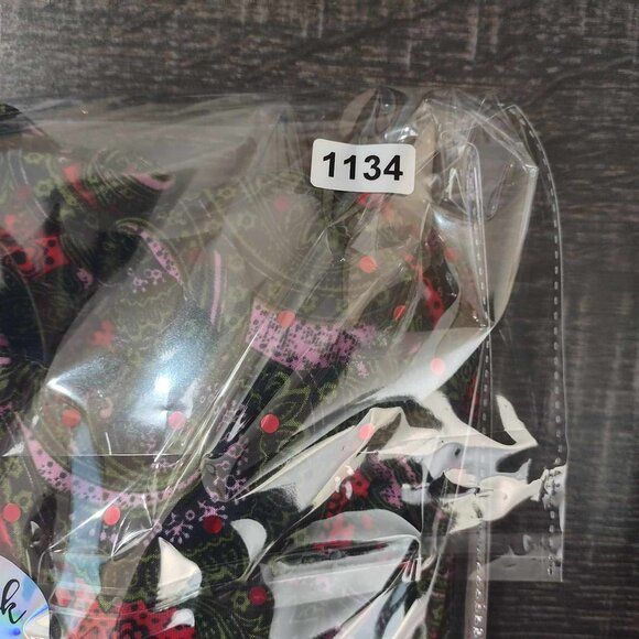 Rebecca Malone Paisley Button Top S Retro Stretch Art to Wear Statement Top - Picture 10 of 10